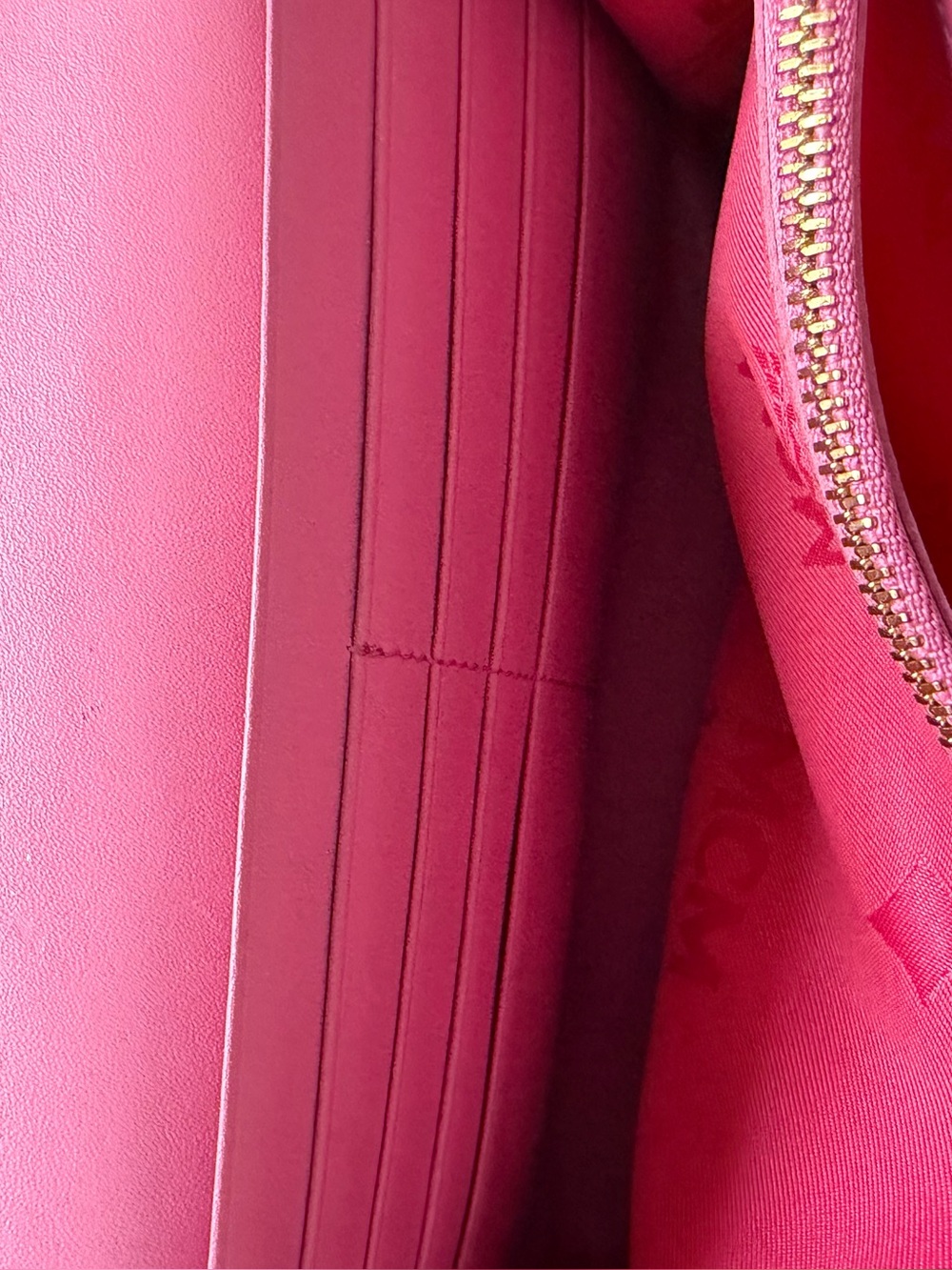 MCM Pink Rhinestone & Gold-Studded Leather Chain Crossbody WOC - Picture 7 of 13